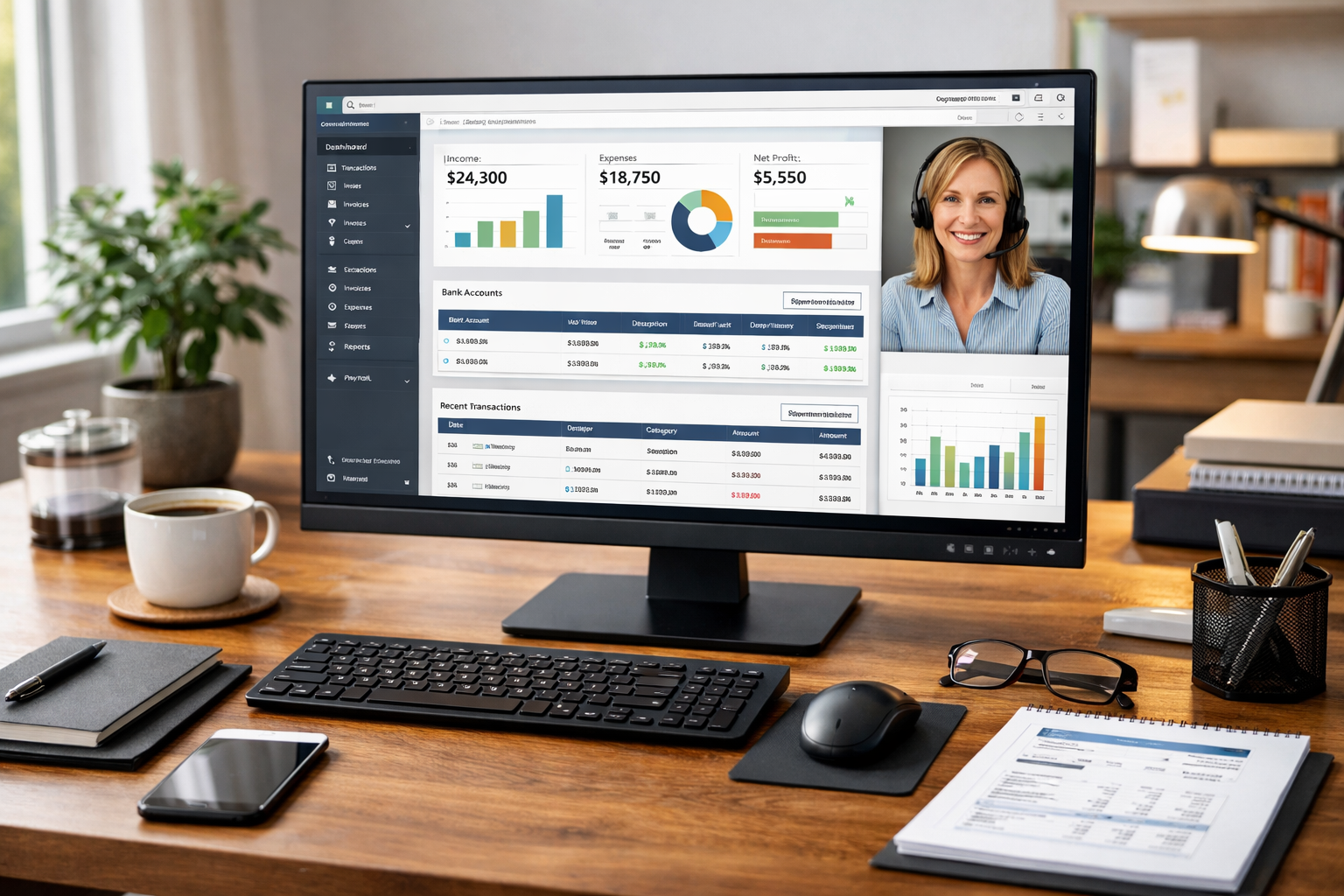 Współpraca online z biurem rachunkowym przez komputer